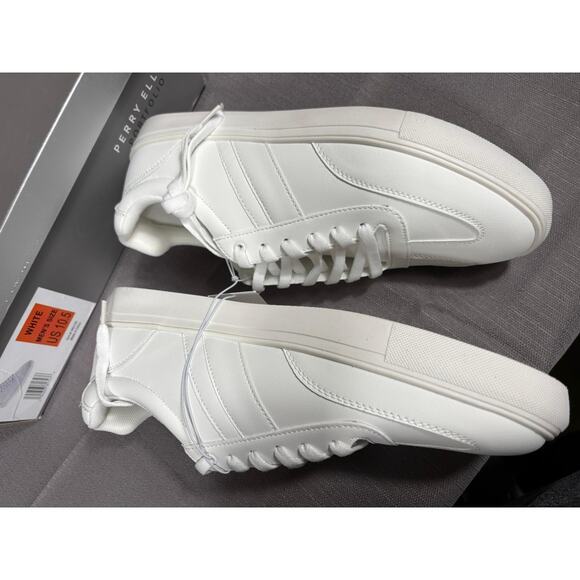 Perry Ellis Portfolio Mens Dress Shoes Size 10.5 White 1851120 NEW main image 4